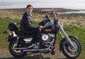 Lynn on a souped up 1992 FXRSP ex police bike, goes like sh1t on a stick!